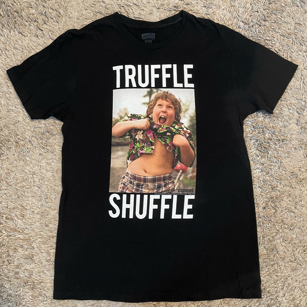 Goonies Truffle Shuffle Unisex T-Shirt Adult Size Medium